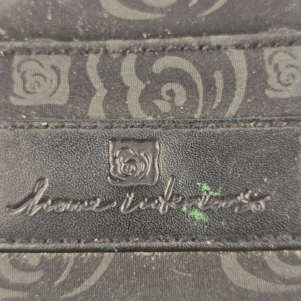 Home Interiors Black Rose Coin Pouch Mini Cooper CC Charms Zipper Wallet